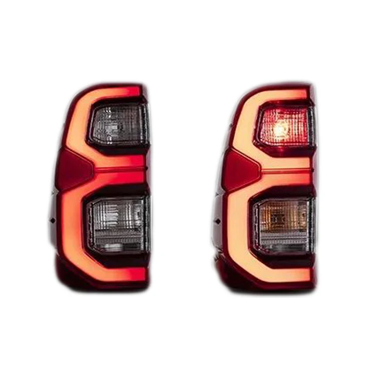 

Pair Of Car Tail Light Assembly For Toyota Hilux 2015-2020 LED Brake Signal light Tuning Parts Car Rear Lamp System