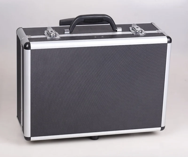 
Black Color Trolley Case For Multi Function Lock Aluminum Storage Tool Box 