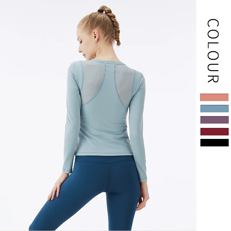 

2020 Custom Logo Wholesale User Friendly Design Seamless Gym Summer Season Brand Wholesale Athletic Fit Long Sleeve T Shirts
