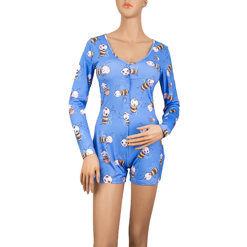 

Colory Short Sleeve Onesie Luxury Pajama Sets Women Summer Clothes, Picture shows