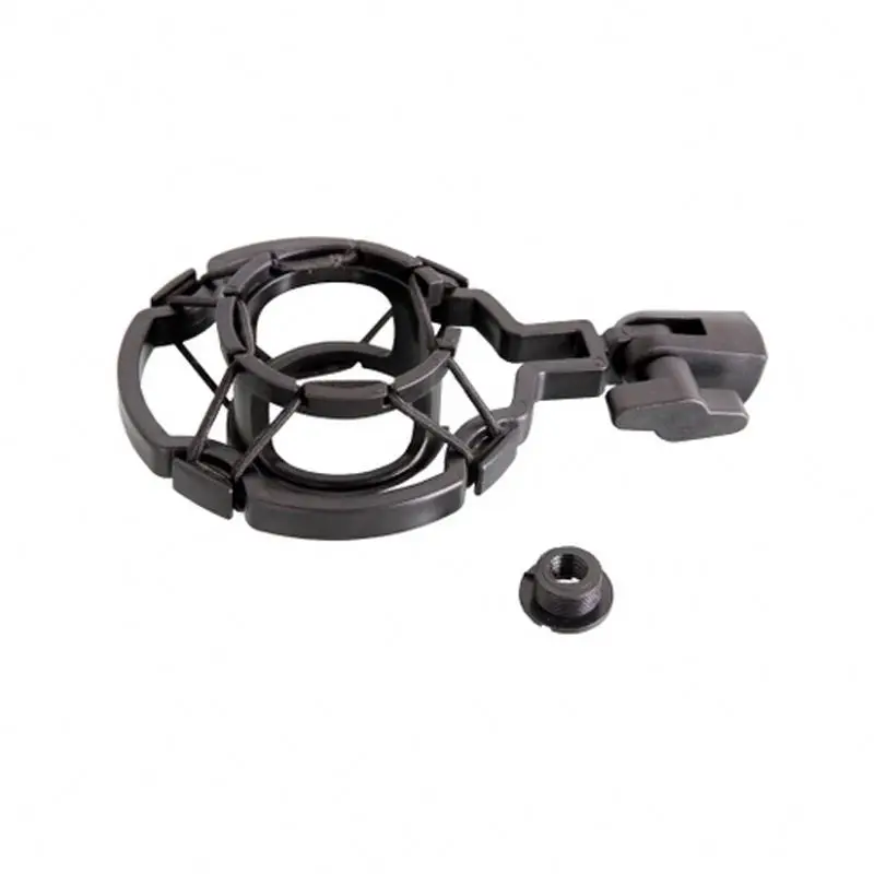 

Manufacture sale OEM Plastic Recording Mic ShockMount Holder 4.6cm Microphone Shock Mount, Black