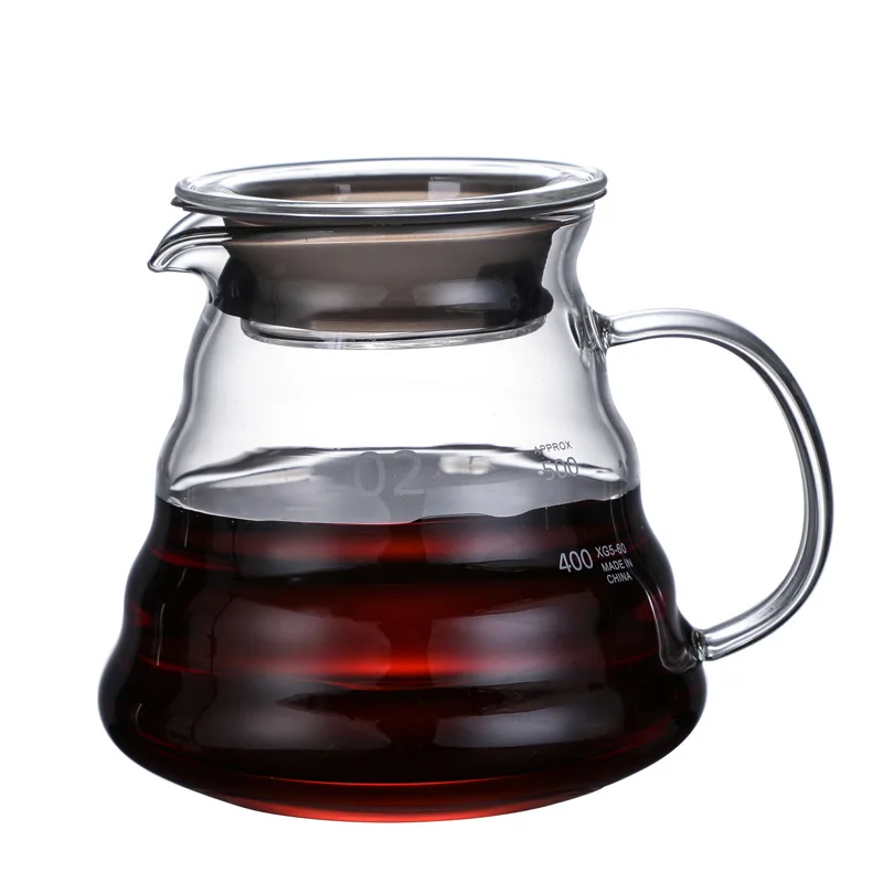 

Handmade Borosilicate Glass Coffee Pot with glass cloud filter
