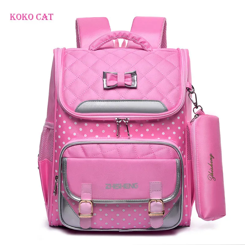 

MOQ 1pcs Girls School Backpack Orthopedic Satchel Primary School Bags for Girls 9-14 Years Old Mochila Infantil Sac A Dos Enfant