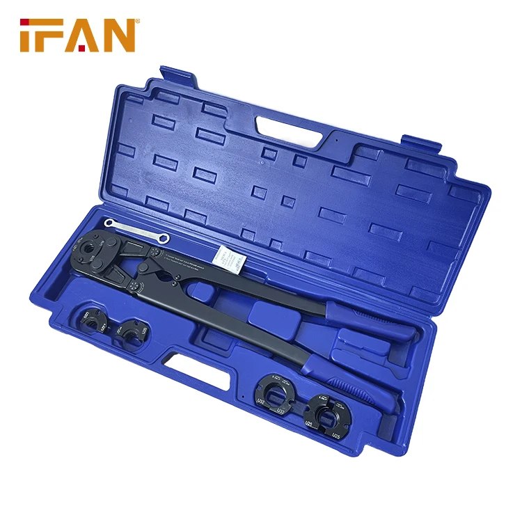 

IFAN professional pex accessories factory dual head 16mm 18mm 20mm pex crimp tool Hand Press Tool pex combo tool for tight