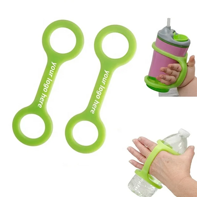 

New Convenient Bpa Free Outdoor Water Bottle Holder Silicone Soft Water Bottle Handle, Pantone color anti-slip water bottle holder strap band handle