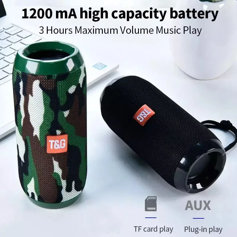 Waterproof Speaker Portable outdoor Rechargeable Wireless Speakers Soundbar Subwoofer Loudspeaker TF MP3 Built-in Mic - ANKUX.COM