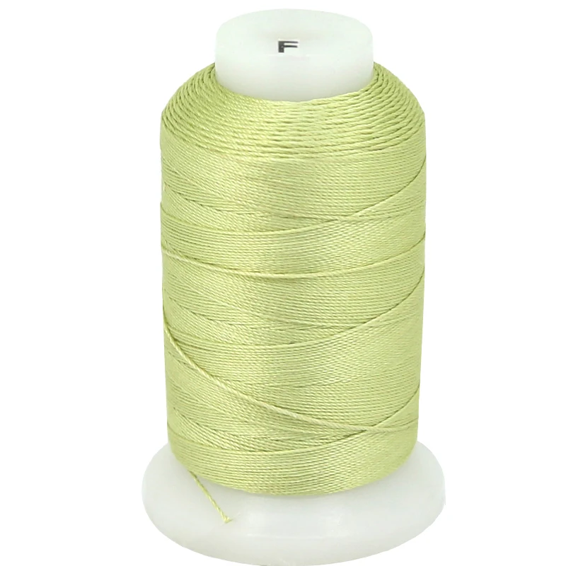 

XuQian Wholesale Factory Price Supply 140 Yards 100% Natural Light Green Silk Cord