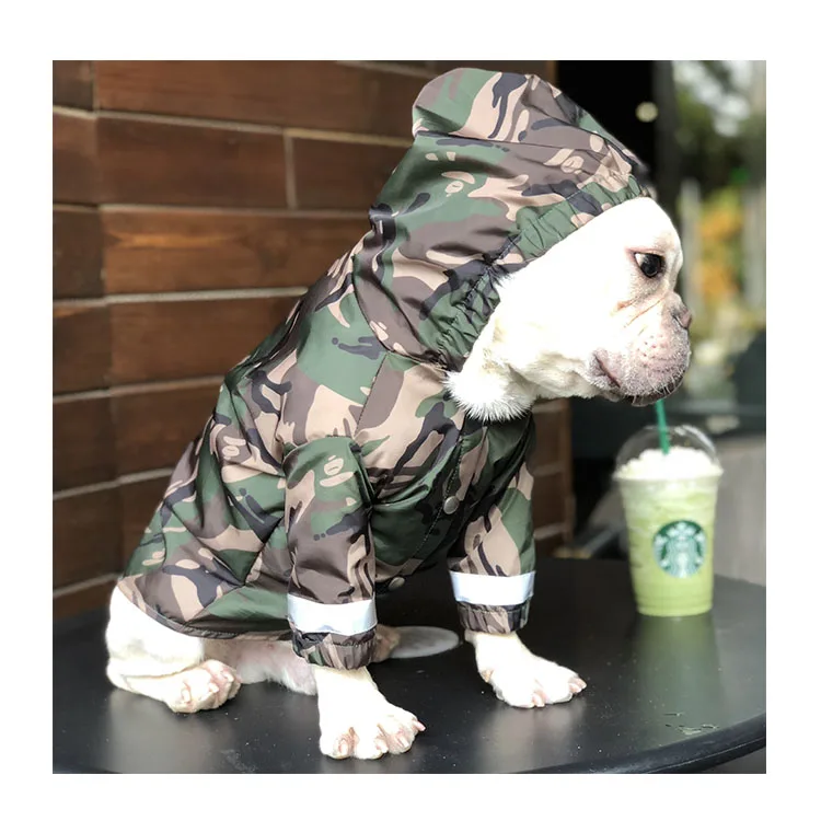

Waterproof Camouflage Outdoor Holiday Dog Clothes French Bulldog