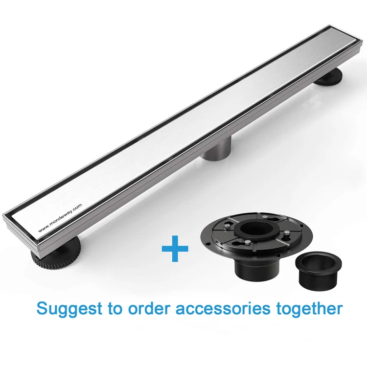 Mondeway Reversible 2in1 Flat Cover Advanced Polishing Bottom Brushed Nickel Bathroom Floor