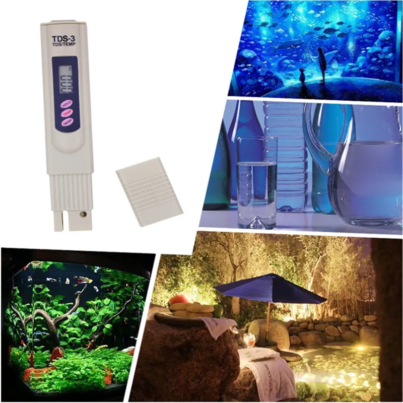 
LCD electric handheld PH meter TDS meter for swimming pool water quality monitoring and aquaculture hydroponics 