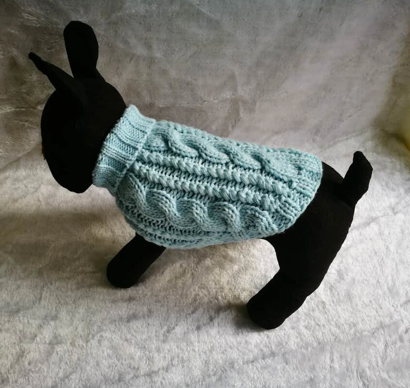 

2017 Handmade Dog Gift Cable Knit Puppy Pet Dog Wear Clothes Coat Sweater, Picture