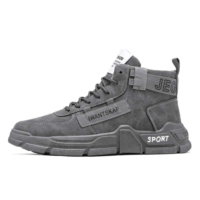 

Pattern Customized Manufacturer Mens Leather High Top Sneakers