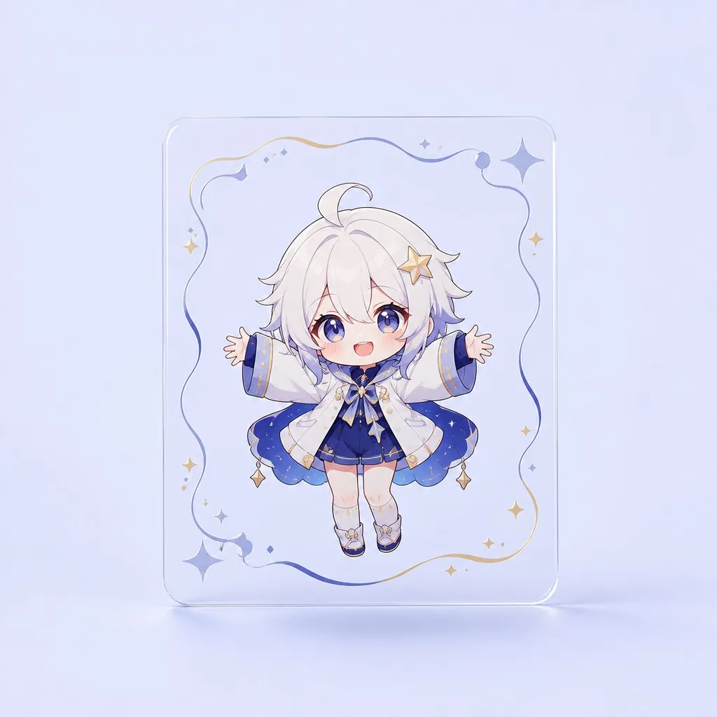 Cosmic Starlight Transparent Photo Card