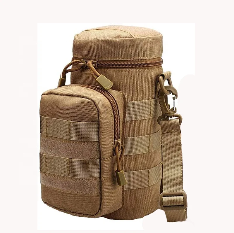 

Military Tactical Molle Water Bottle Pouch Riding hiking Hydration Carrier Holder water kettle bag with Shoulder Strap