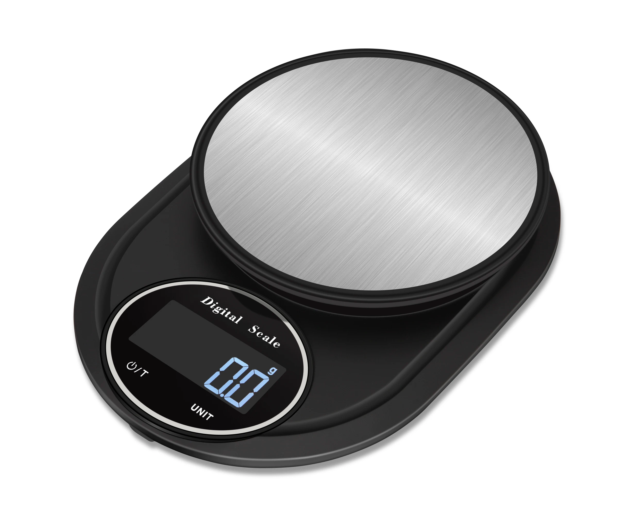 

2021 New Design 5Kg 11lb LED Display High Accuracy Digital Electronic Kitchen Scale, Black