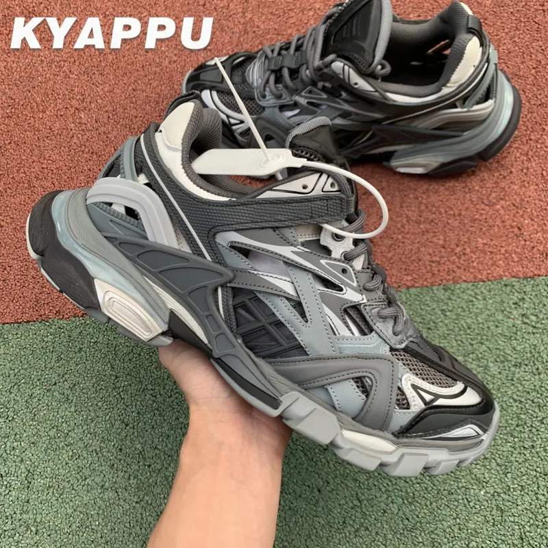 

2021 Top Original Chunky Retro Dad Shoes Mens Thick Bottom Balencia Sneakers Track 2.0 Balanciaga Shoes Men drop shipping