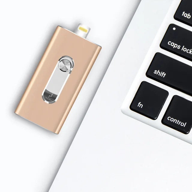 

USB Flash Drive For iPhone 4GB 8GB 64GB USB/Lightning/Micro USB 3 in 1 Photo Stick OTG Memory Stick For IOS For Android Phone