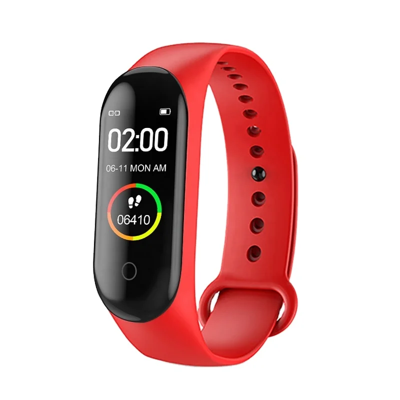 

Factory Lowest Price M4 Smartwatch Touch Screen Heart Rate Sleep Tracker Smart Band Color Screen Smart Bracelet M4