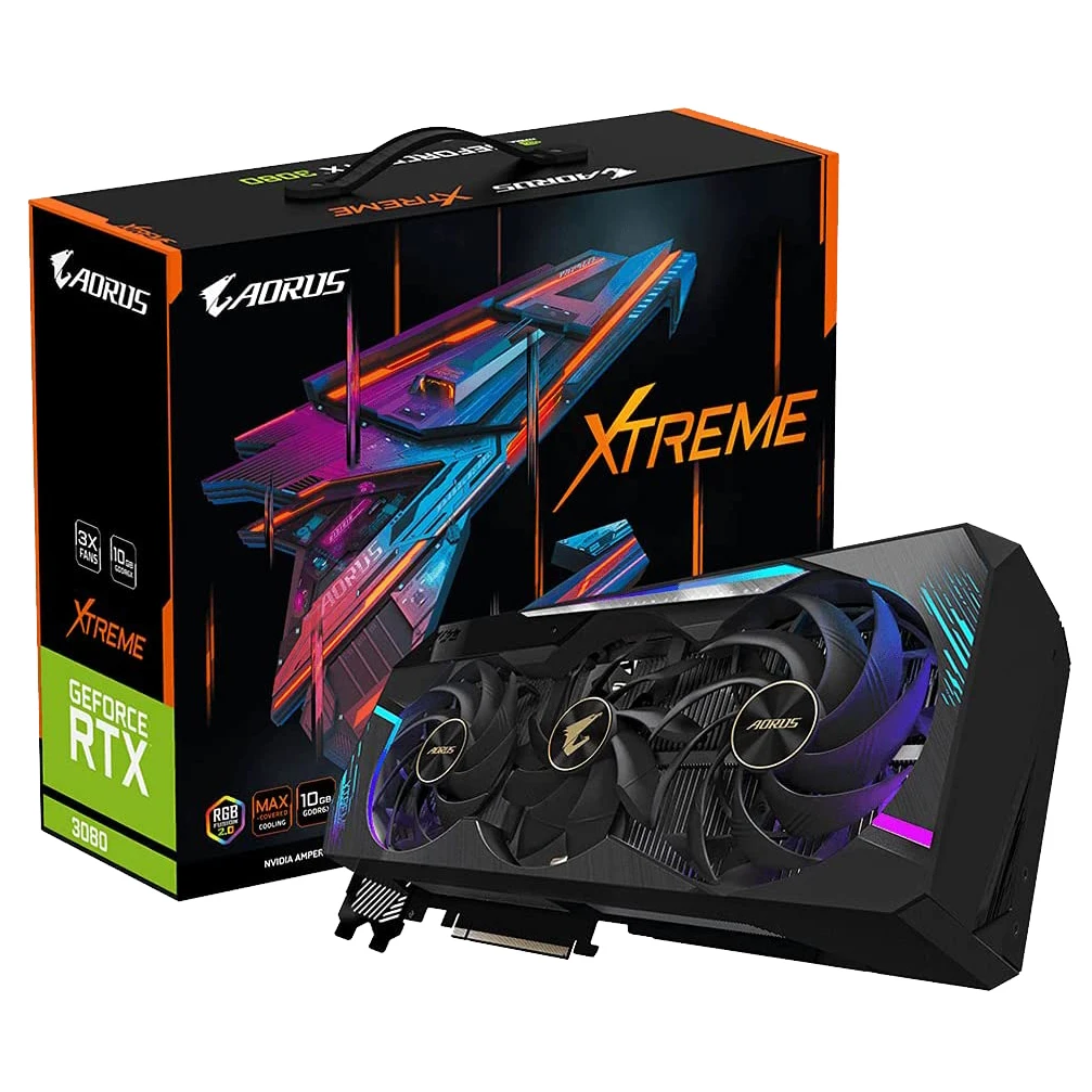 

wholesale Gigabyte RTX 3080 10GB ready to ship graphics card video KDBOX gaming RTX 3080 10GB V2 LHR gpu graphic card