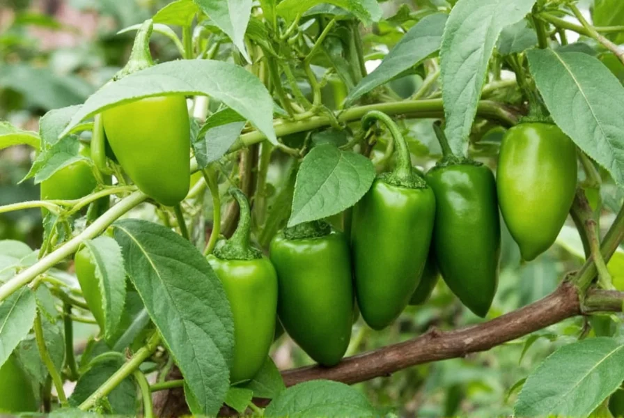 Healthy pepper plants with proper spacing showing abundant fruit production and good air circulation