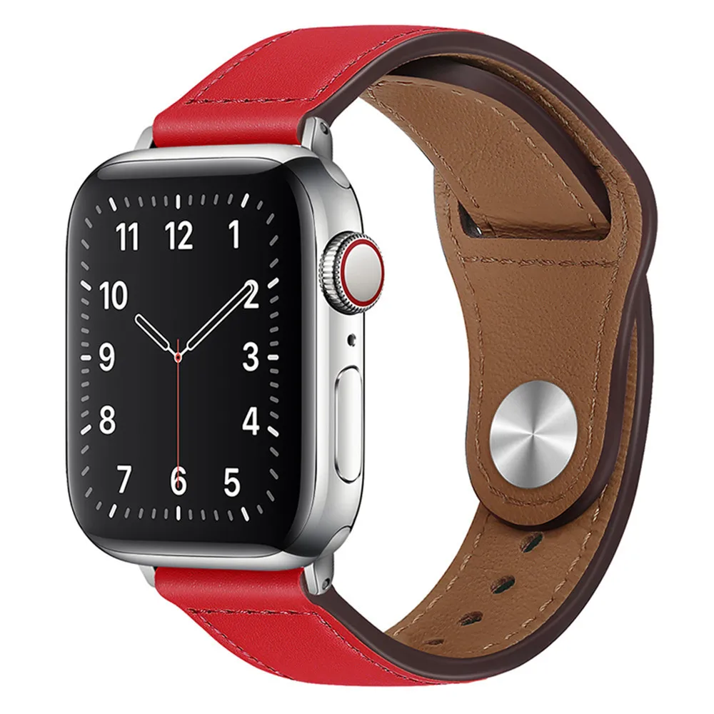 

PU Leather Band Replacement Strap Compatible for iWatch Apple Watch Series 6 5 4 3 2 1 SE