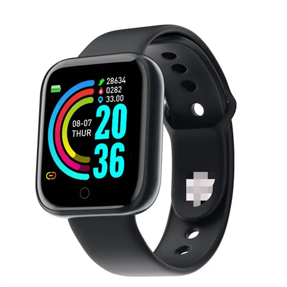 

Smart watch D20 y68 for Android sport smart bracelet gps d20 relogio ssmartwatch y68 d20, Black, pink, white