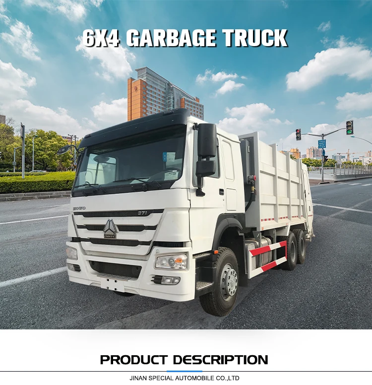 6x4 Container Waste Collect Garbage Rubbish Compactor Truck Hot Sale In