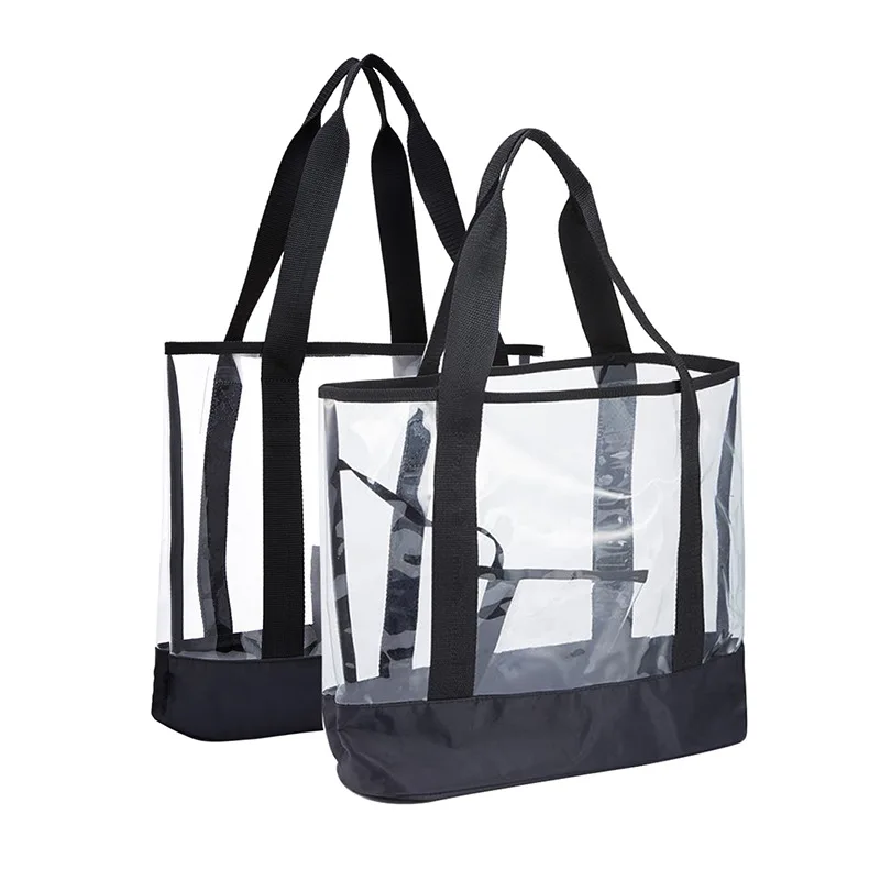 

lady handbag 2021 summer transparent jelly bag Korean fashion PVC women's bag beach One Shoulder Tote Bag, Customizable
