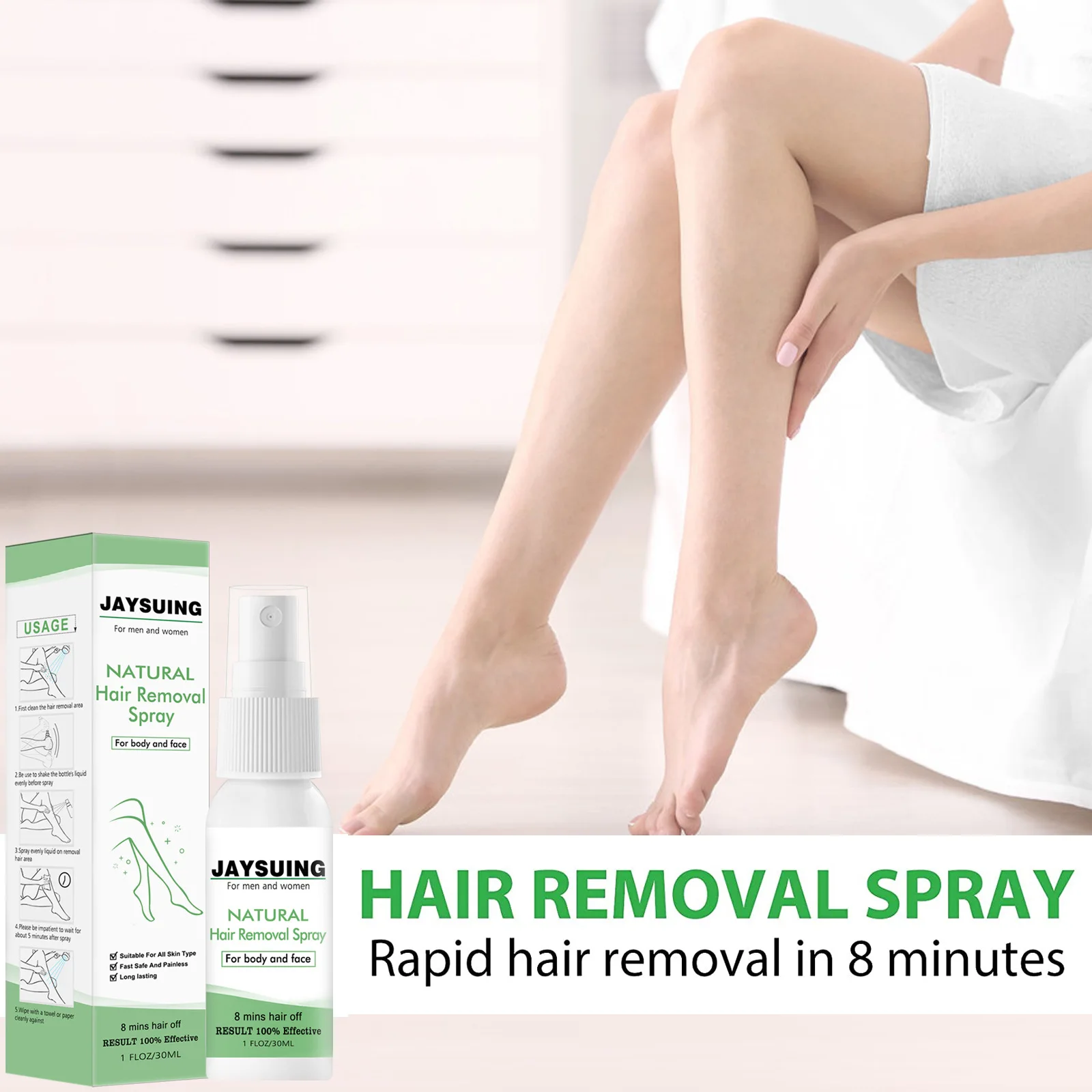 

Powerful Hair Removal Cream Spray Body Hair Depilatory Beard Bikini Legs Armpit Permanent Painless Hair Remover Spray