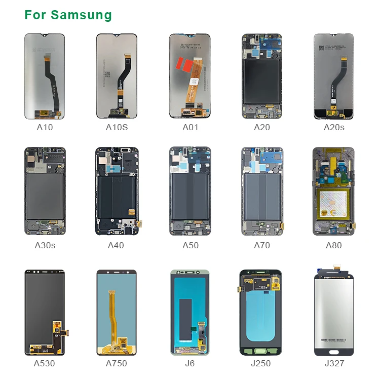 

Service Pack Cellphone LCD Screen Replacement For Samsung A10 A20 A30 A40 A50 A70 A80 Display, Black