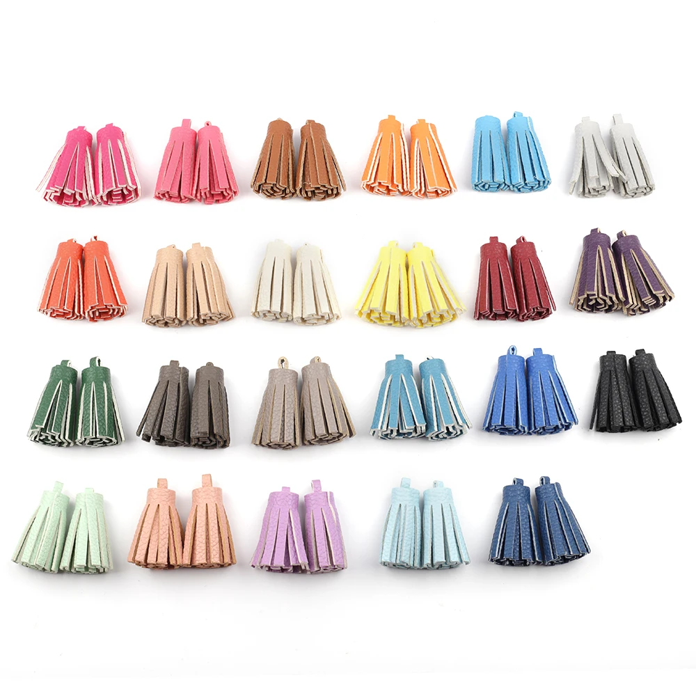 

PU leather tassel 4.5cm Silk Tassels fringe sewing bang tassel fringe for DIY embellish handbags keychains shoes curtains, As picture