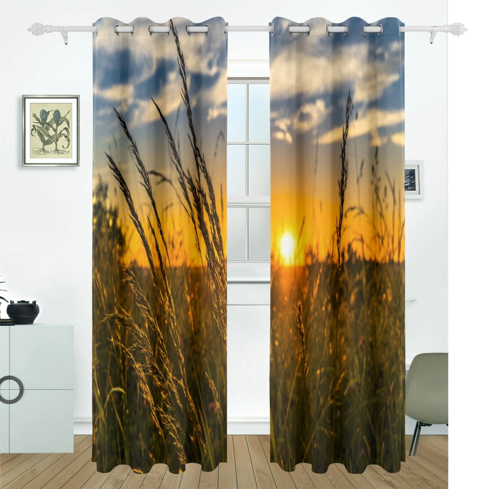 

Wholesale Custom 3d Design Living Room Shade Window Curtains, Customized color