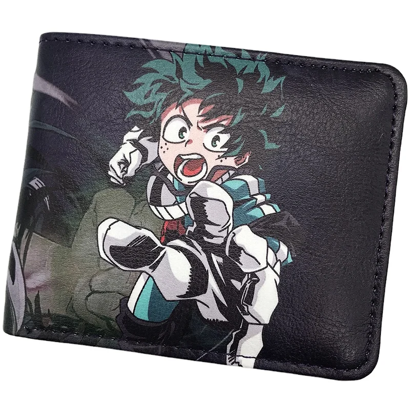 

Character Midoriya Izuku Bakugou Katsuki Student Short Fold Purse My Hero Academia PU Wallet