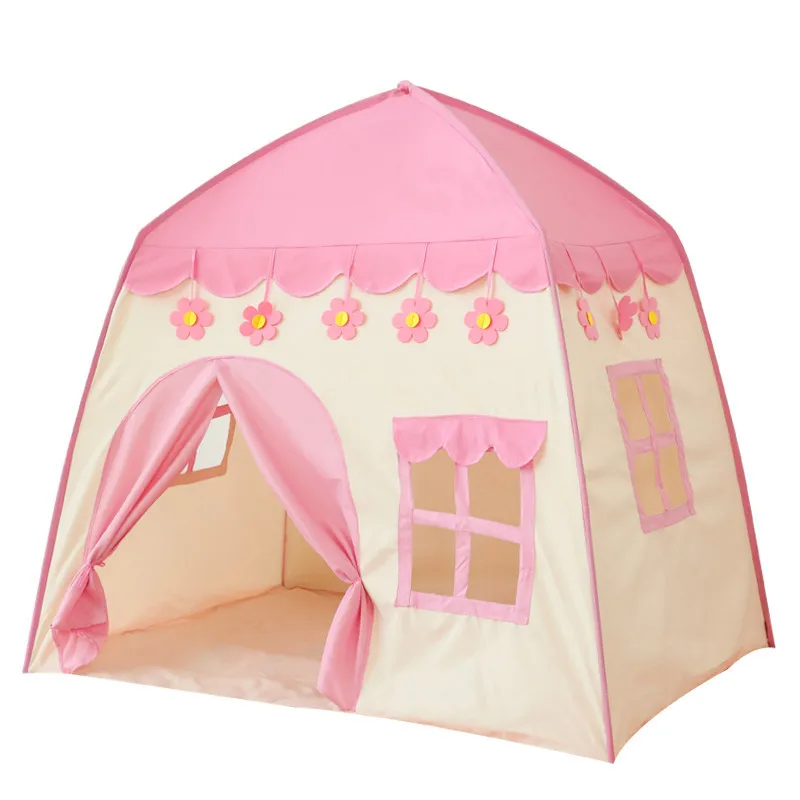 

Kids Play Tent for Girls Boys 420D Oxford Fabric Princess Playhouse Pink Castle Play Tent with Carry Bag