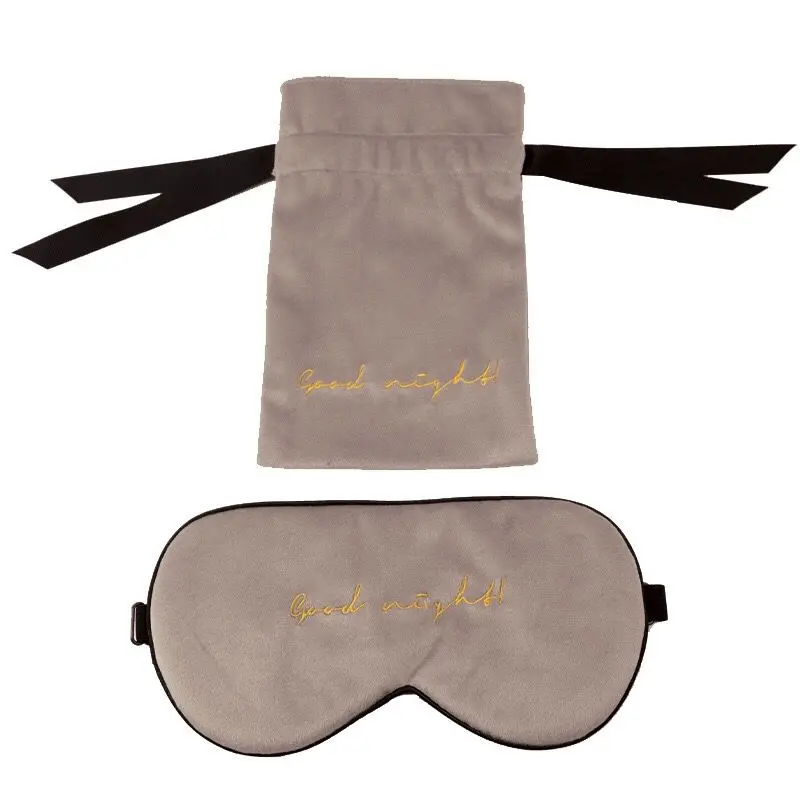 

Private logo Travel Wholesale Easy To Carry Durable Velvet Eye Patch Eye Sleep Mask For Relaxing, Customized color