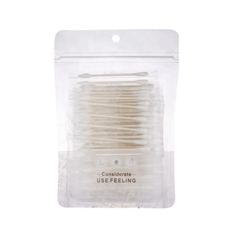 

Individual Package Travel Portable Cotton Swabs, White