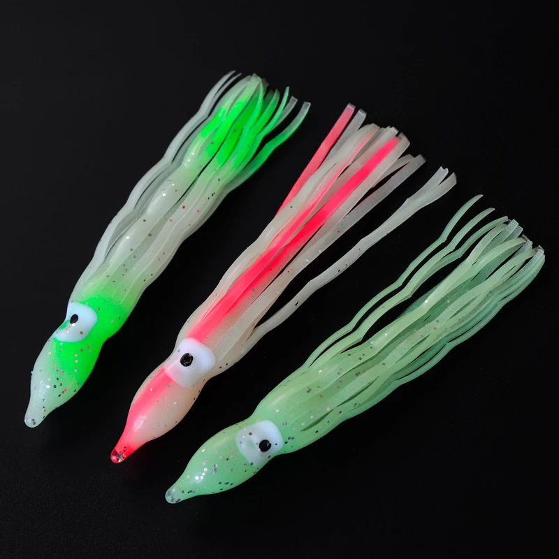 

Jk S75 S90 Soft Lure Trolling Fishing Octopus Skirts And Luminous Squids Skirt Lures Fishing Squid Lure