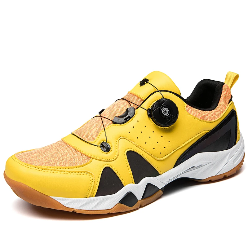 

Factory wholesale cheap sports and leisure net cloth running table tennis shoes rotating buttons no shoelace