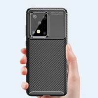 

Shockproof Silicone Beetle Carbon fiber case For Samsung Galaxy S10 Plus S11+ S11E 5G