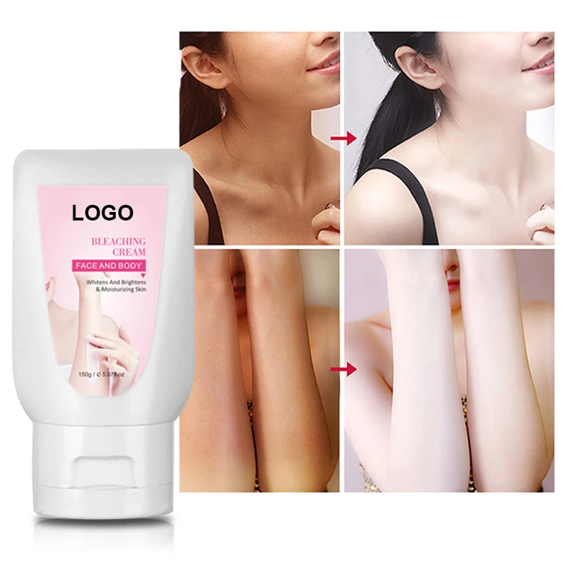 

Oem cosmetic wholesale private label natural organic face and body whitening black skin bleaching cream for dark skin