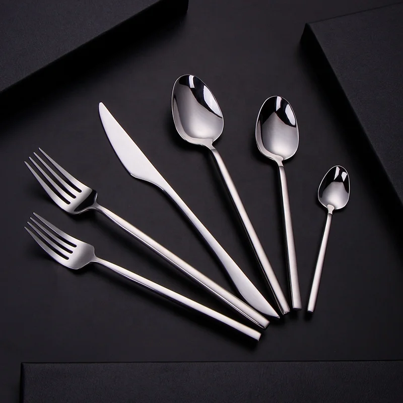 

Wholesale Stainless Steel 304 Durable Cutlery Gold Flatware Set, Customized color