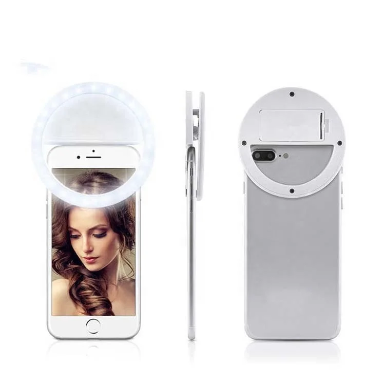 

Small 3 Bright Portable Battery Powered Photo LED Light Selfie Ring Light for Live Laptop All Mobile Phone