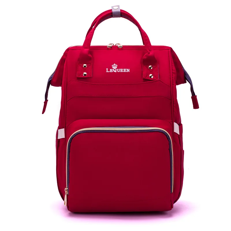 

Fashion Solid Color Multi Color Mommy Maternity Bag Multifunction Diaper Bag Baby Diaper Backpack