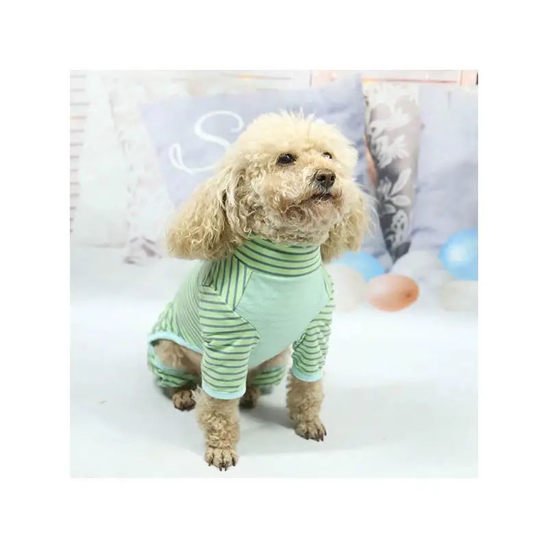 

Pet Supplies Wholesale Striped Cotton Fashion Washable Out Door and In door Portable All seasons Dog Coats Clothes, Customized color