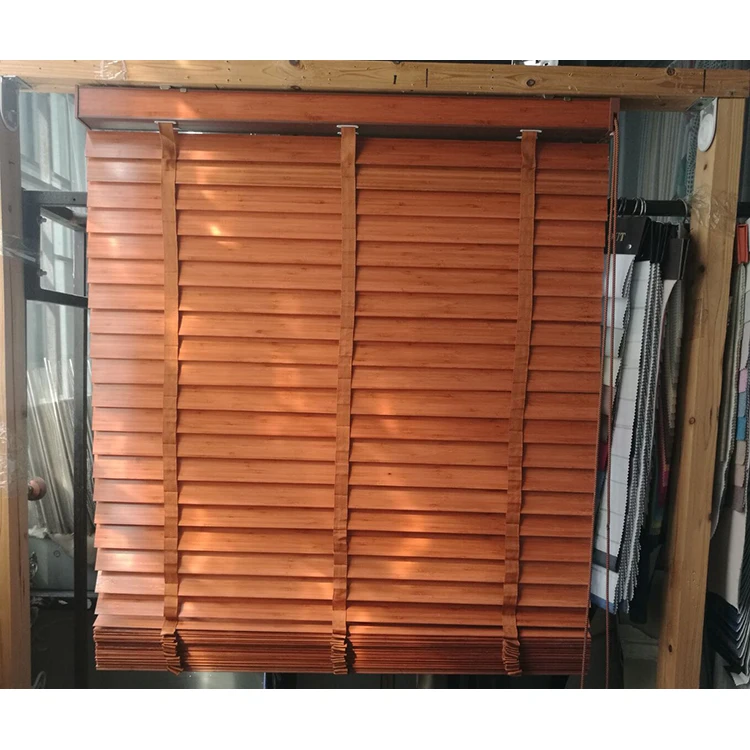 

Customized faux wooden slat horizontal blinds for island hotel luxury bedroom, Many color option