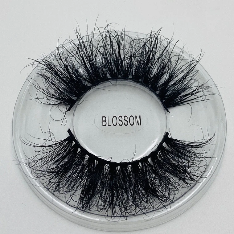 

3d fluffy mink lashes with case handmade dramatic 25mm mink eyelashes private label
