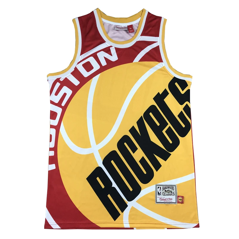 

NNBA Rocket Basketball Jersey For Men M&N Super QualIty Hot Press Print Basketball Wear Men's Sports Clothing Outfits