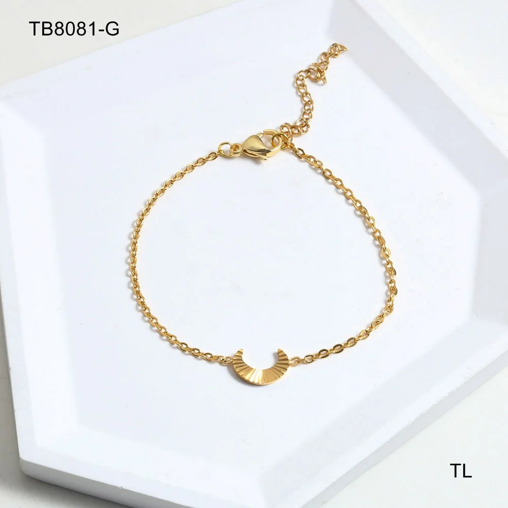 

2022 new arrivals jewelry high quality 18k gold stainless steel simple style bracelet Series of jewelry wholesale