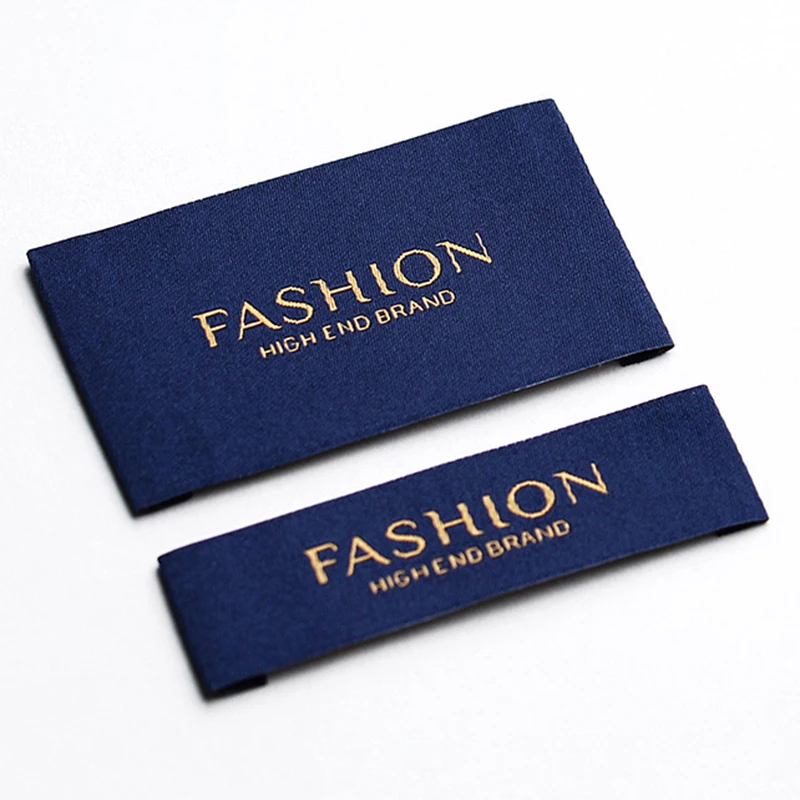 

Custom Your Logo High Density Damask Woven Label Neck Woven Labels for Clothing and Hats, Custom color