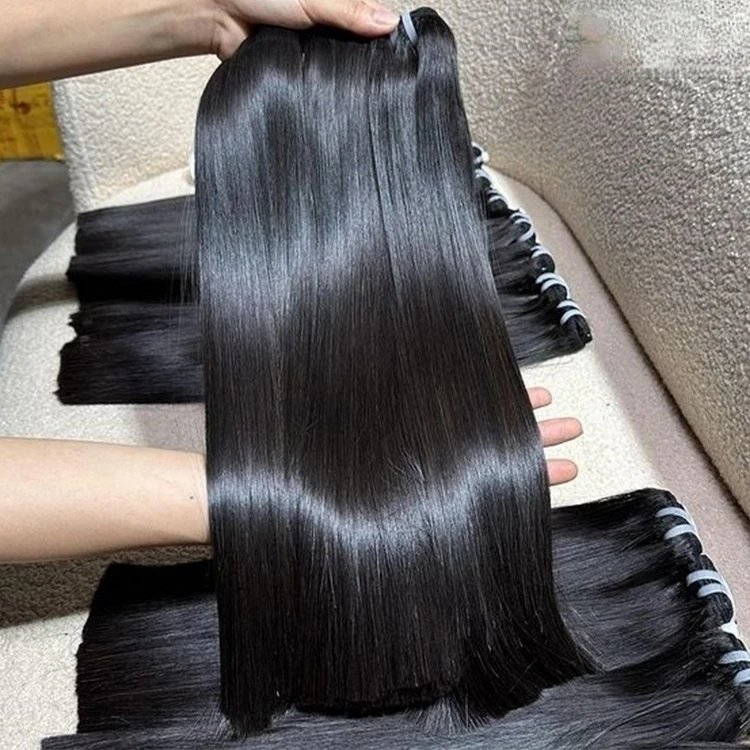 Raw Indian Hair Vendors Unprocessed Virgin Human Hair Bundles Raw Brazilian Cuticle Aligned  Straight Hair Bundles